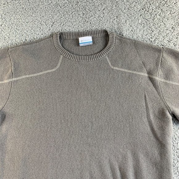 Columbia Sweater Mens Medium Wool Blend Pullover Sweatshirt Chunky NEW‎ - Picture 3 of 12